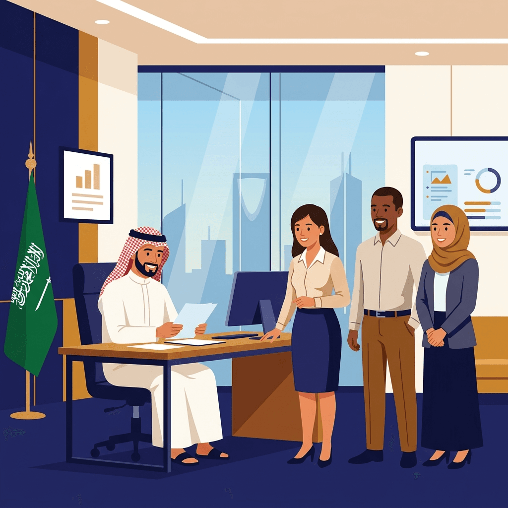Sama Riyadh Office Illustration
